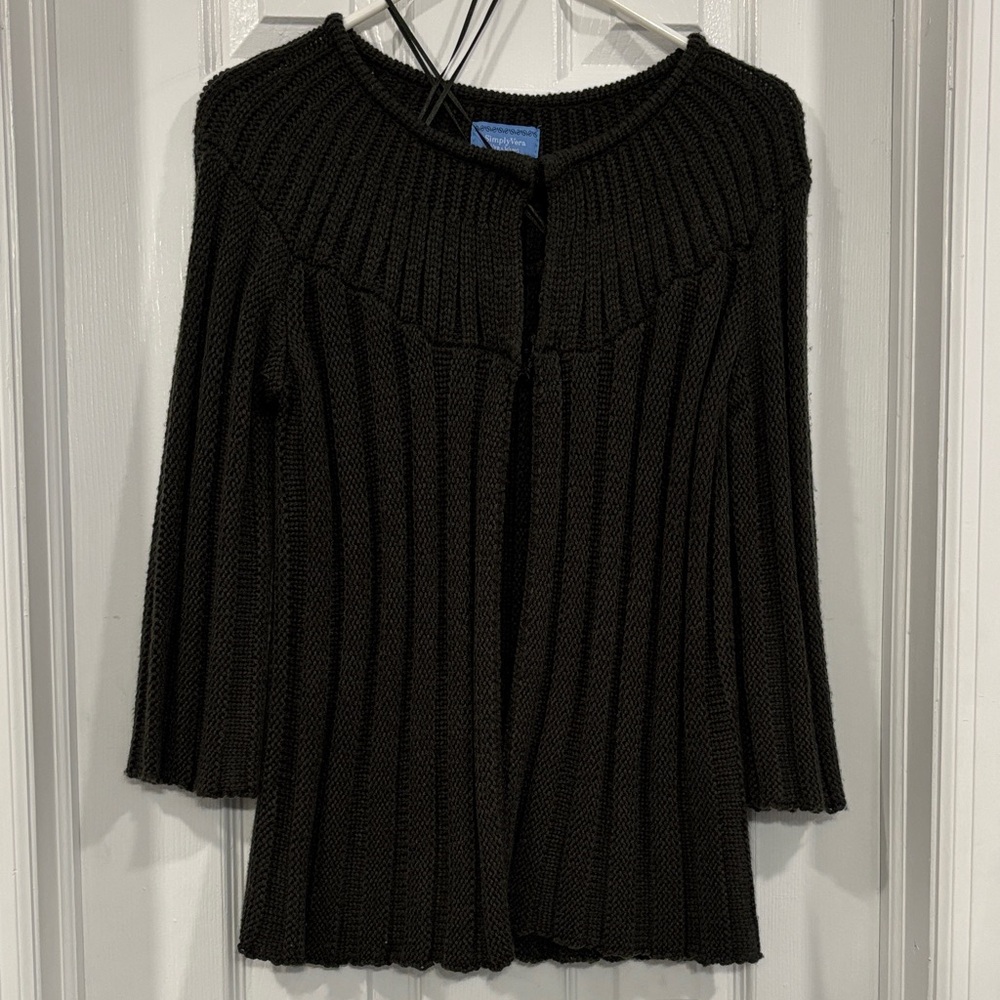 Hunter green Ribbed Women's Sweater